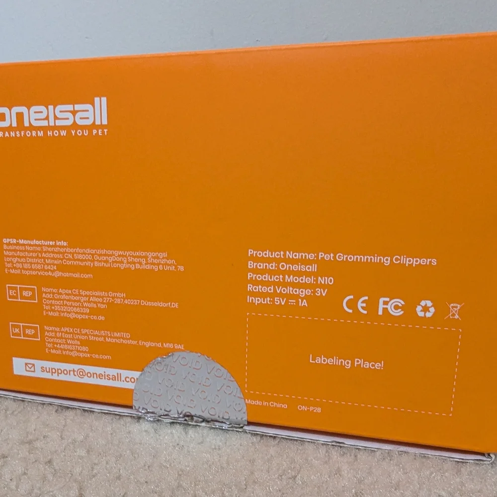 Oneisall N10 Dog Paw Trimmer Set